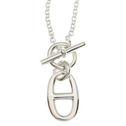 Hermes Chaine D'ancre Amulet Necklace Pendant Chain Silver