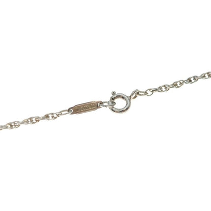 Tiffany & Co Logo Coin Necklace Pendant Chain Gold Silver