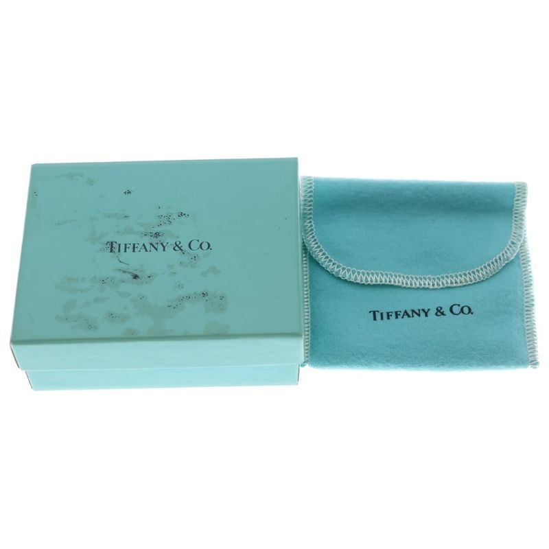 Tiffany & Co Logo Coin Necklace Pendant Chain Gold Silver