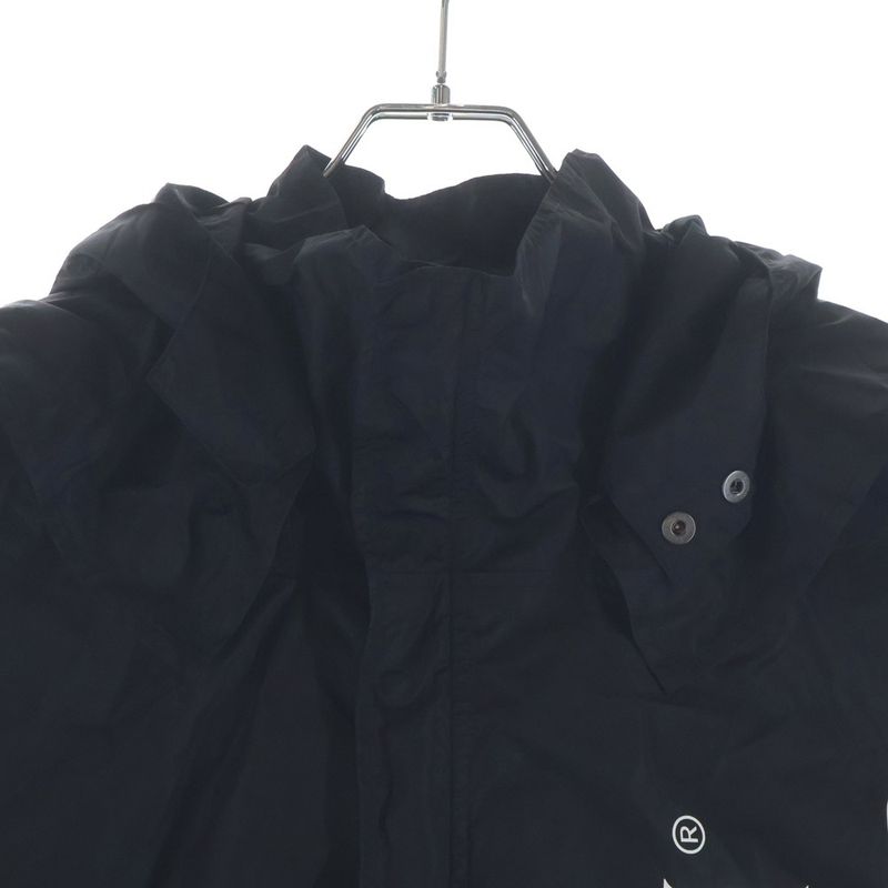 Gucci Vintage Logo Nylon Cape Raincoat Black