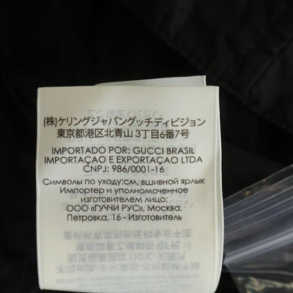 Gucci Vintage Logo Nylon Cape Raincoat Black
