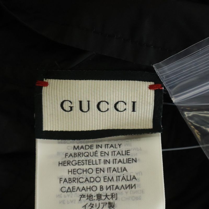 Gucci Vintage Logo Nylon Cape Raincoat Black