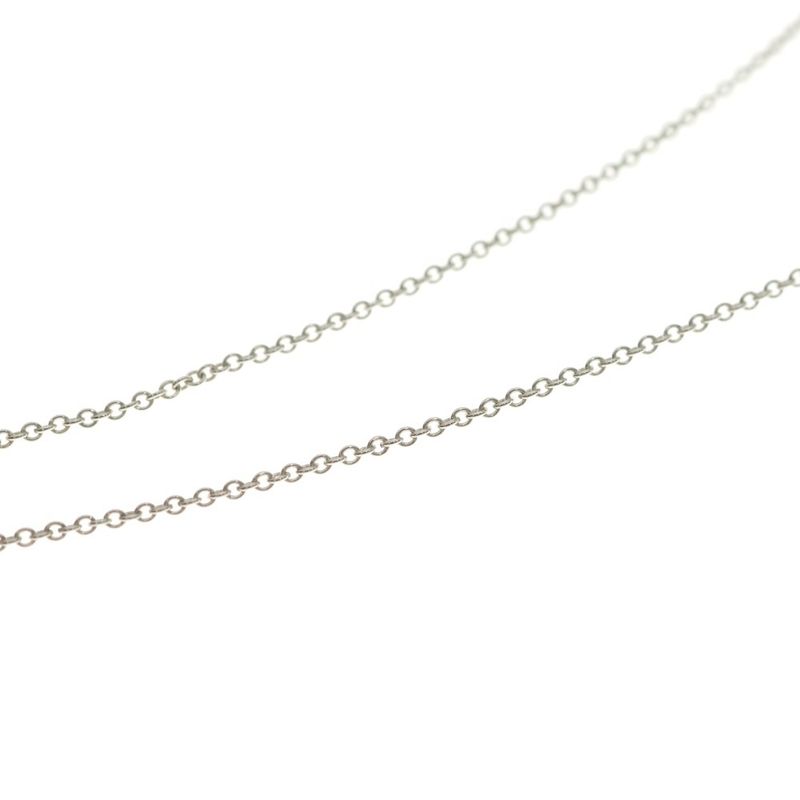 Tiffany & Co by the Yard Diamond Necklace Pendant Chain Silver
