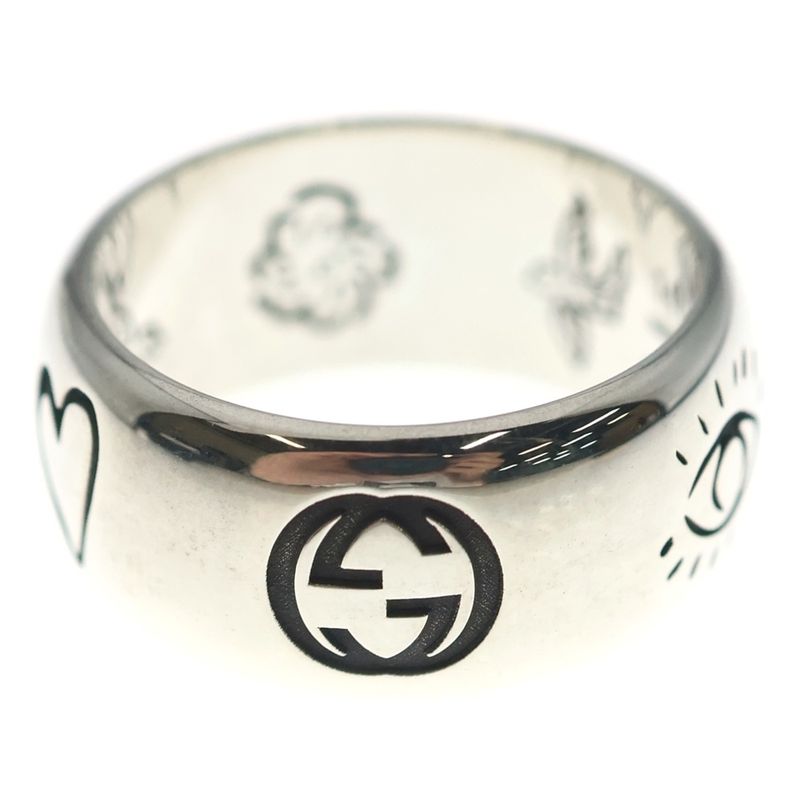 Gucci Blind for Love Ring 925 Sterling Silver