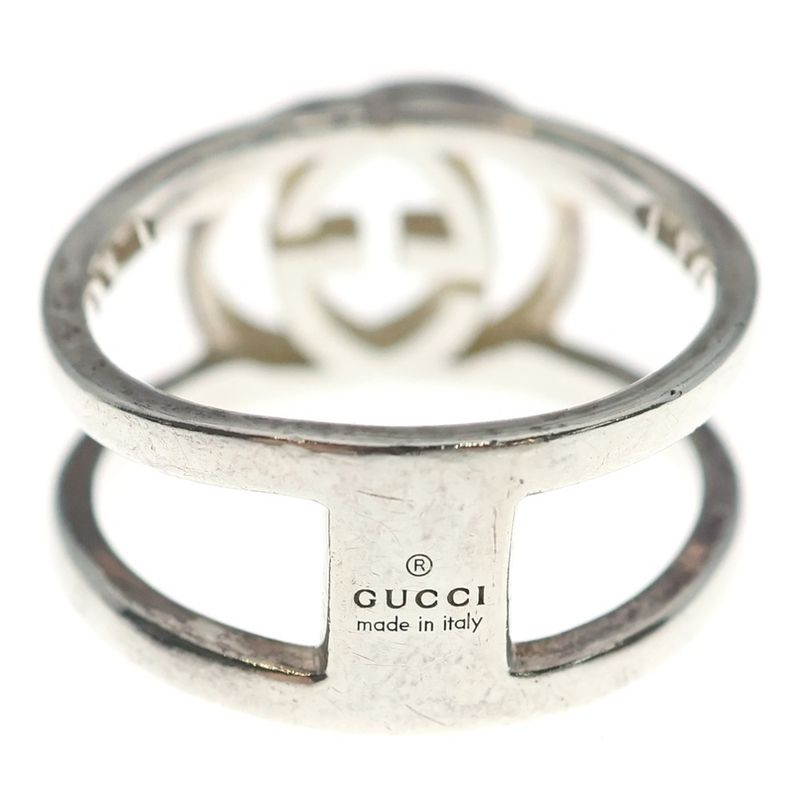 Gucci Interlocking Ring 925 Sterling Silver