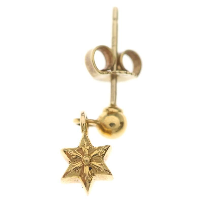 Chrome Hearts 22k Thai Nice Tardrop Earrings Gold