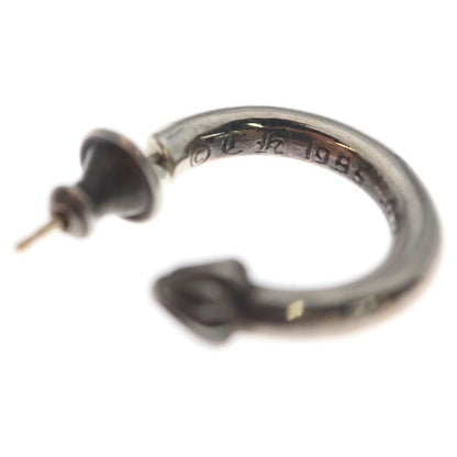 Chrome Hearts Hoop Plain Earrings Silver