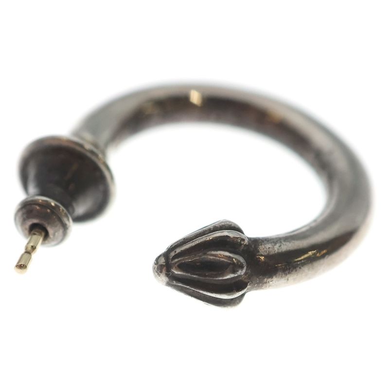 Chrome Hearts Hoop Plain Earrings Silver