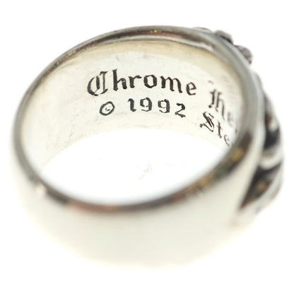 Chrome Hearts Flrl Crs Floral Cross Ring Silver