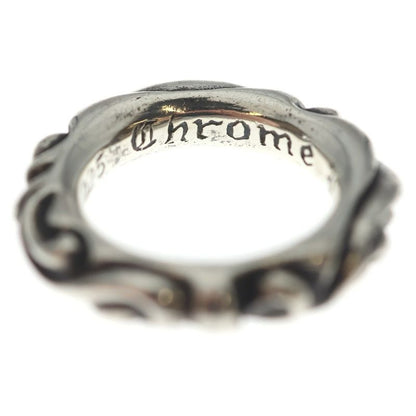 Chrome Hearts Scrl Band Scroll Ring Silver