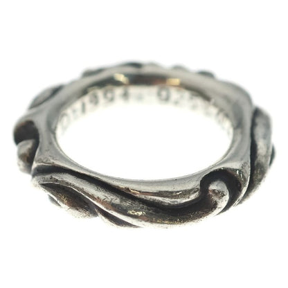 Chrome Hearts Scrl Band Scroll Ring Silver