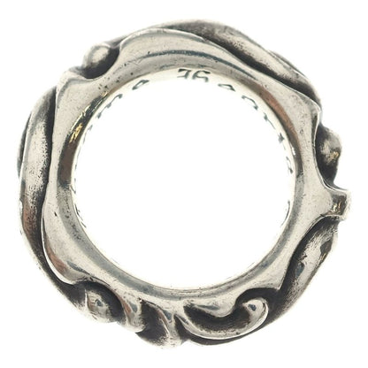 Chrome Hearts Scrl Band Scroll Ring Silver