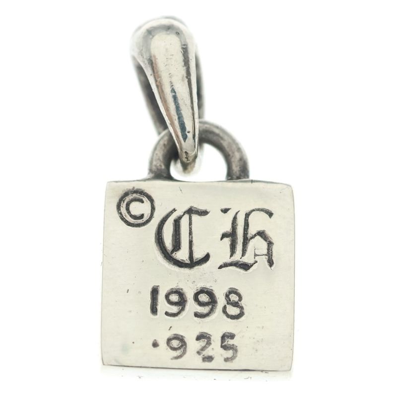 Chrome Hearts Framed Heart Charm Pendant Top Silver