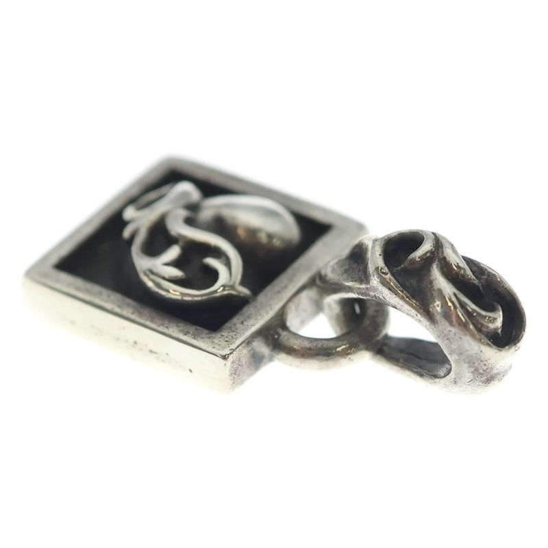 Chrome Hearts Framed Heart Charm Pendant Top Silver