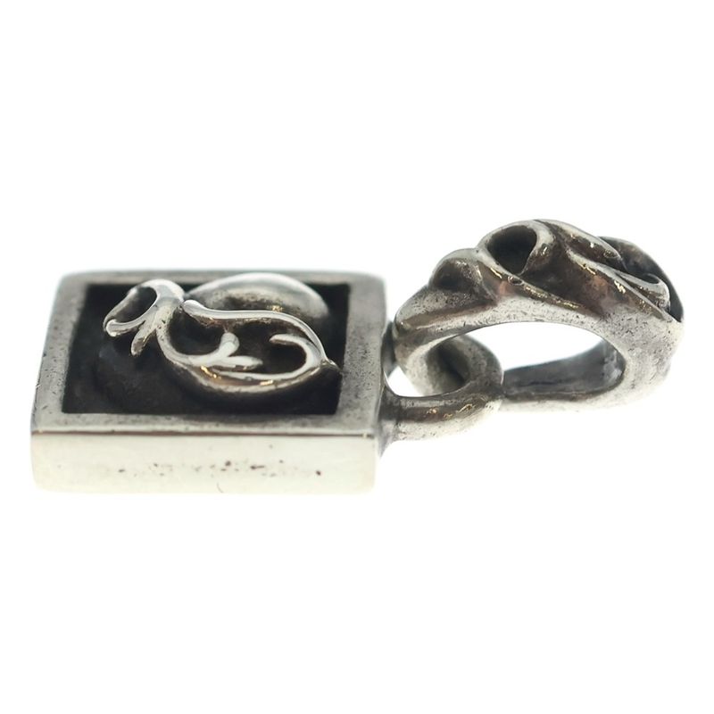Chrome Hearts Framed Heart Charm Pendant Top Silver