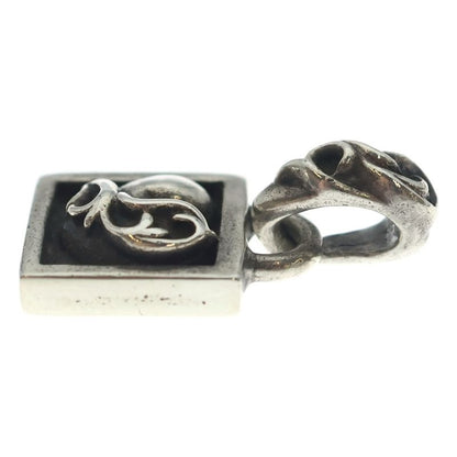 Chrome Hearts Framed Heart Charm Pendant Top Silver