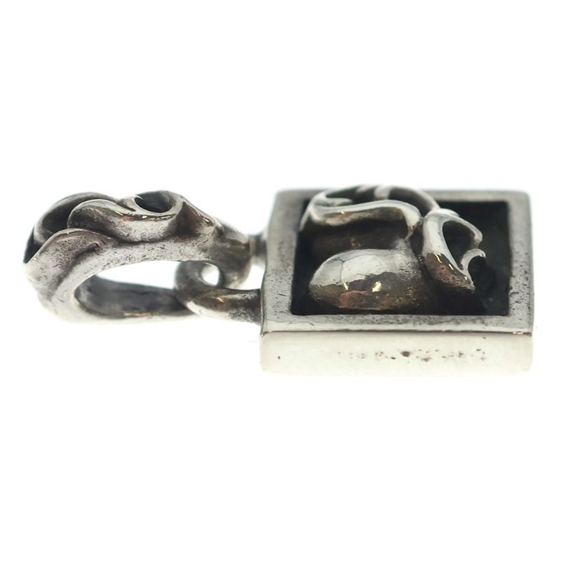 Chrome Hearts Framed Heart Charm Pendant Top Silver