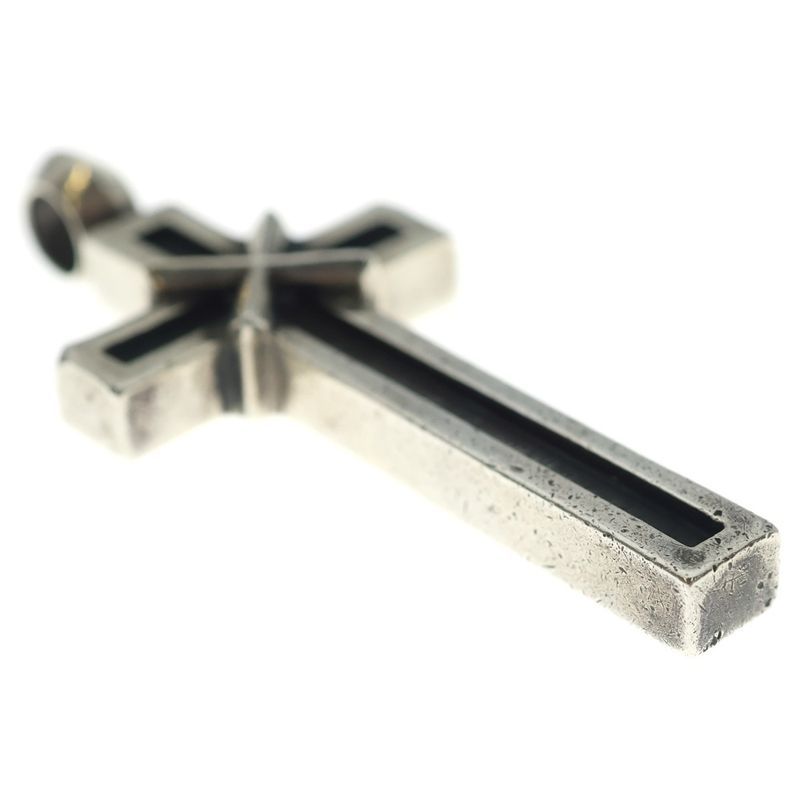 Chrome Hearts Mapple Thorpe Crs LG Maple Cross Pendant Top Silver