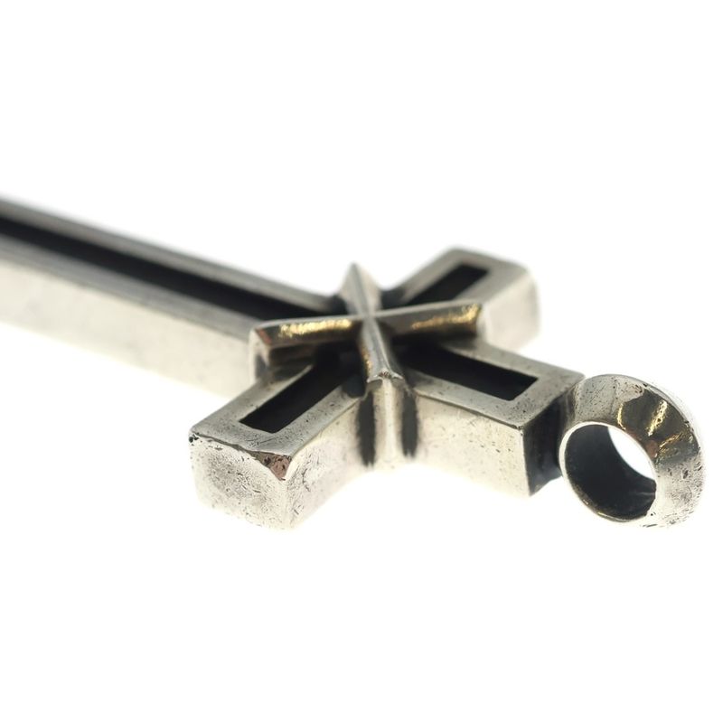 Chrome Hearts Mapple Thorpe Crs LG Maple Cross Pendant Top Silver