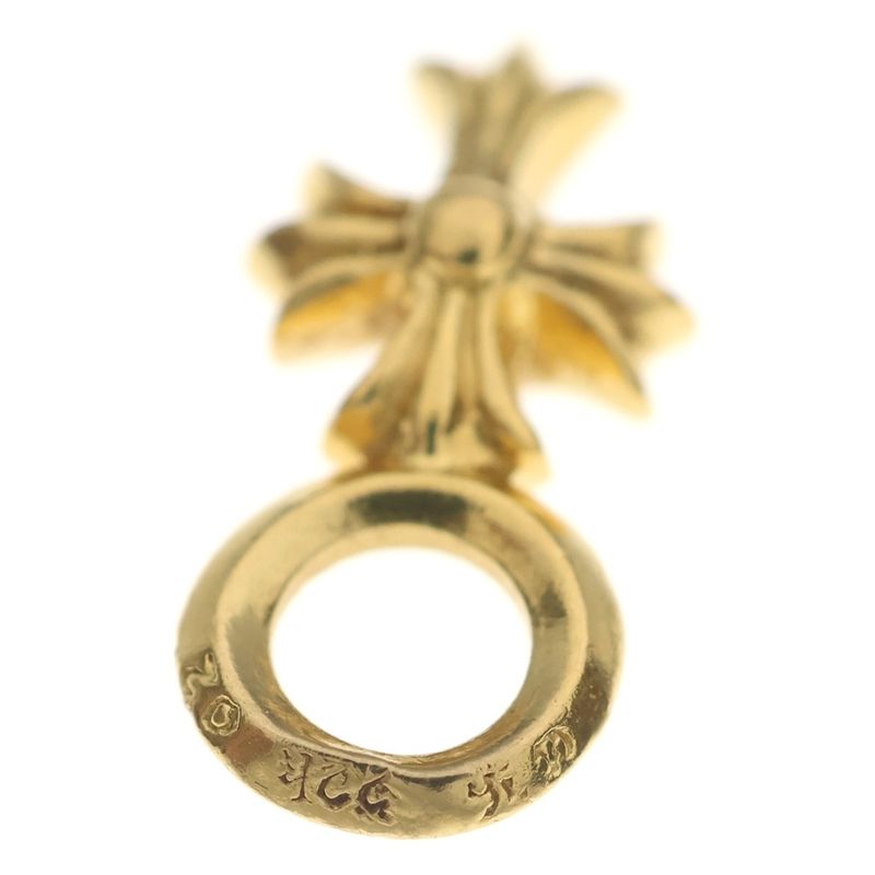 Chrome Hearts 22k Stack CH Cross Charm Pendant Top Gold