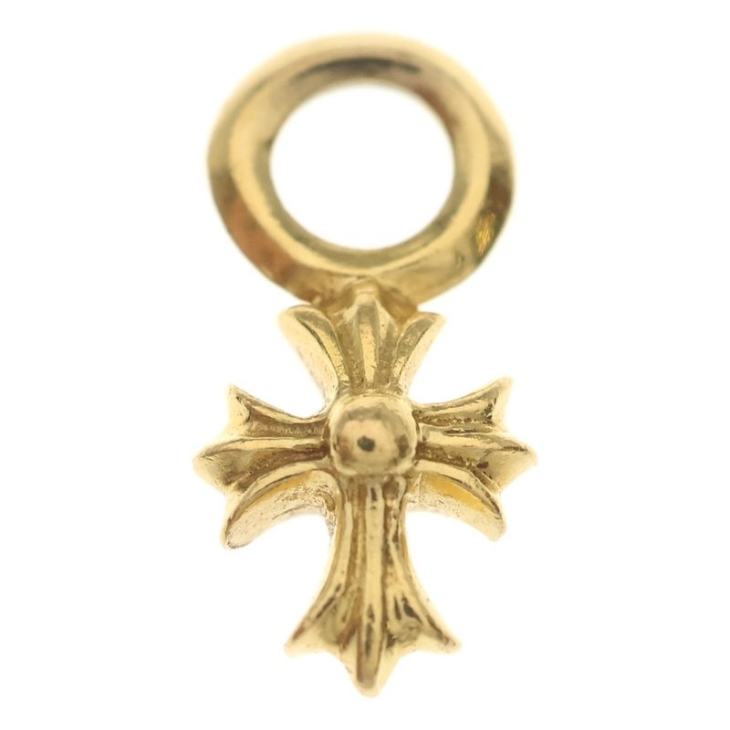 Chrome Hearts 22k Stack CH Cross Charm Pendant Top Gold