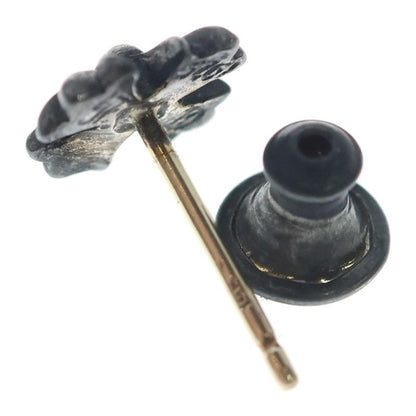 Chrome Hearts No2 CH Pls CH Plus Stud Earrings Silver