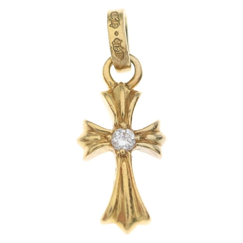 Chrome Hearts 22k Crs Bbyfat a Dia Baby Fat Cross Aftermarket Double Sided 1