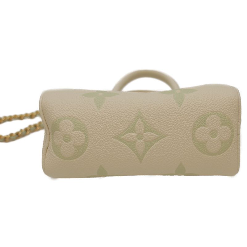 Louis Vuitton Monogram Empreinte Bicolor Late White Nano Speedy