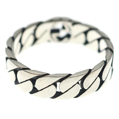 Gucci Interlocking Wide Ring Silver