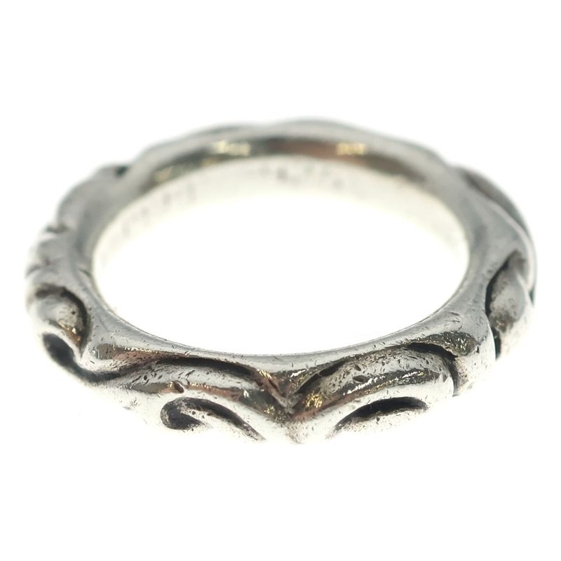 Chrome Hearts Scrl Band Scroll Ring Silver