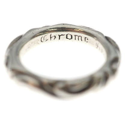 Chrome Hearts Scrl Band Scroll Ring Silver