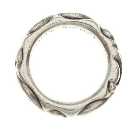 Chrome Hearts Scrl Band Scroll Ring Silver
