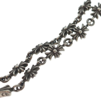 Chrome Hearts Chke Chn Tnye CH Crs Tiny-e Chok Chain Rosary Necklace Silver