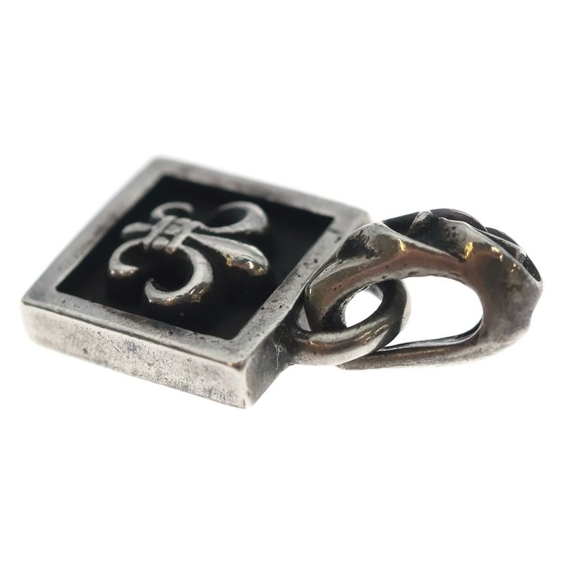 Chrome Hearts Framed BS Fluer Charm Pendant Top Silver