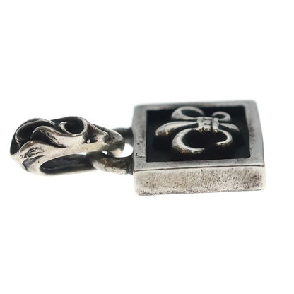 Chrome Hearts Framed BS Fluer Charm Pendant Top Silver
