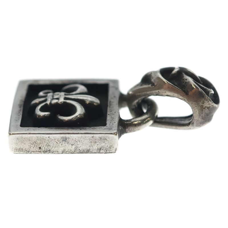 Chrome Hearts Framed BS Fluer Charm Pendant Top Silver