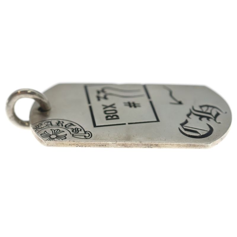 Chrome Hearts Dog Tag Aoyama CH Anniversary Dog Tag Necklace Top Silver