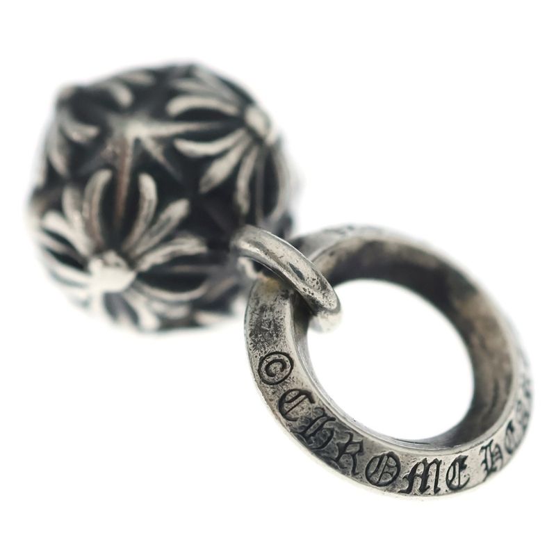 Chrome Hearts Pyramid Plus Ball Pendant Top Silver