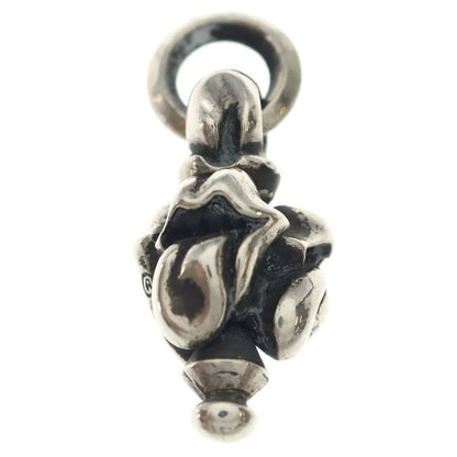 Chrome Hearts LT Swivel Lip and Tongue Charm Necklace Top Silver