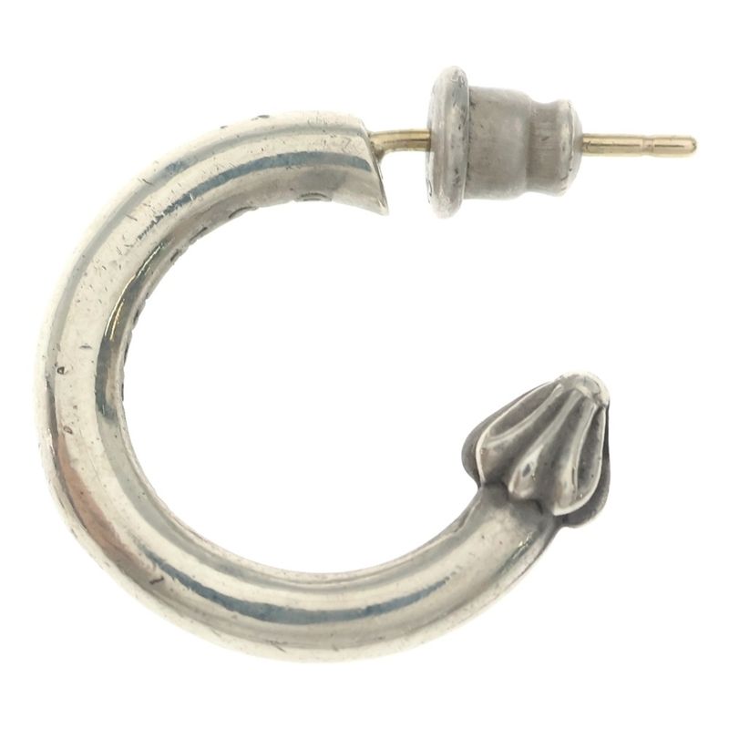 Chrome Hearts Hoop Plain Earrings Silver
