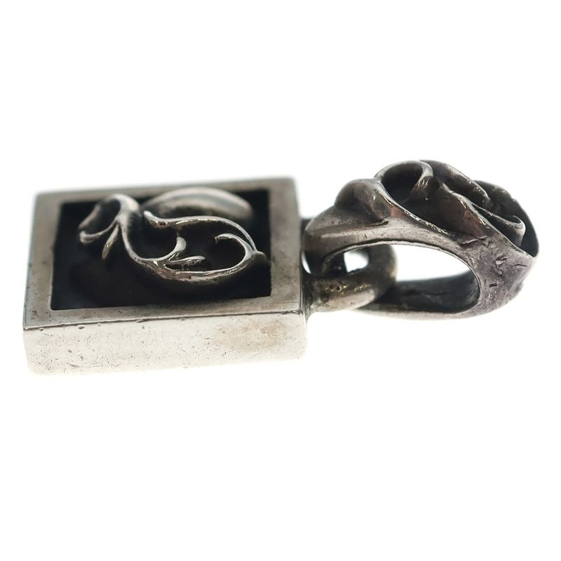Chrome Hearts Framed Heart Charm Pendant Top Silver