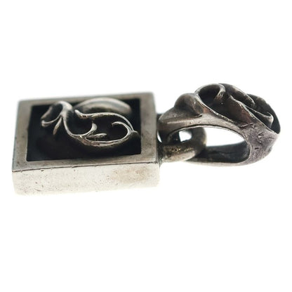 Chrome Hearts Framed Heart Charm Pendant Top Silver