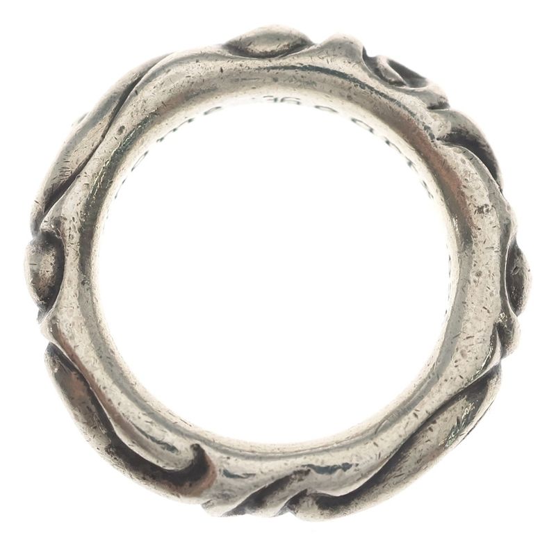 Chrome Hearts Scrl Band Scroll Ring Silver