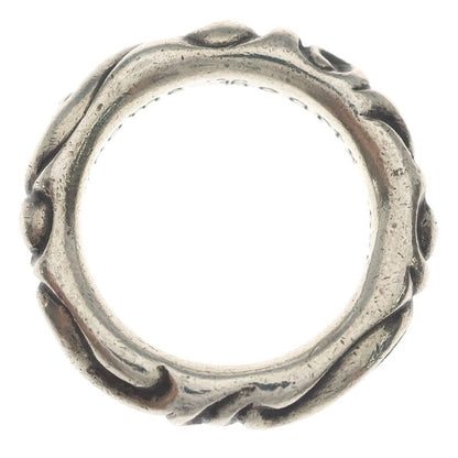 Chrome Hearts Scrl Band Scroll Ring Silver