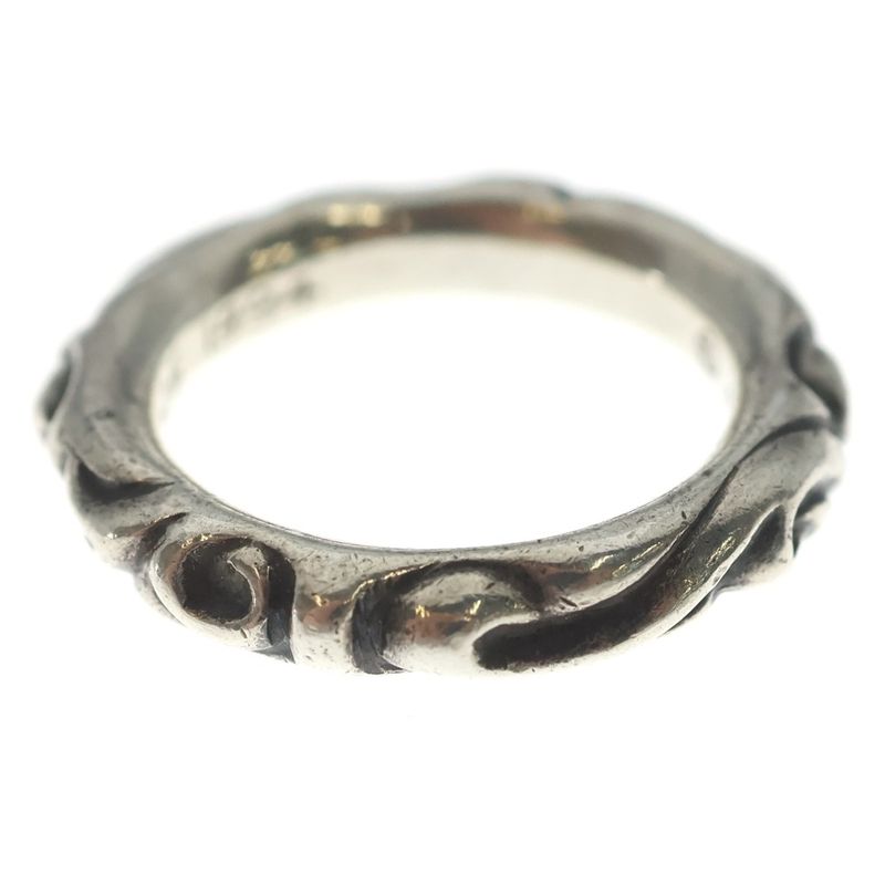 Chrome Hearts Scrl Band Scroll Ring Silver