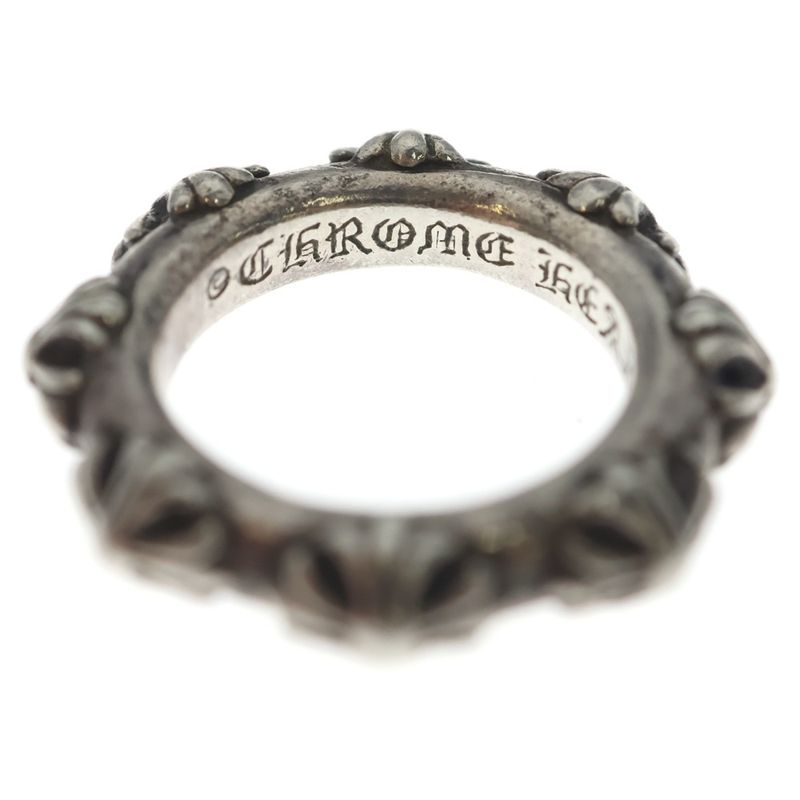 Chrome Hearts Cross Band Ring Silver