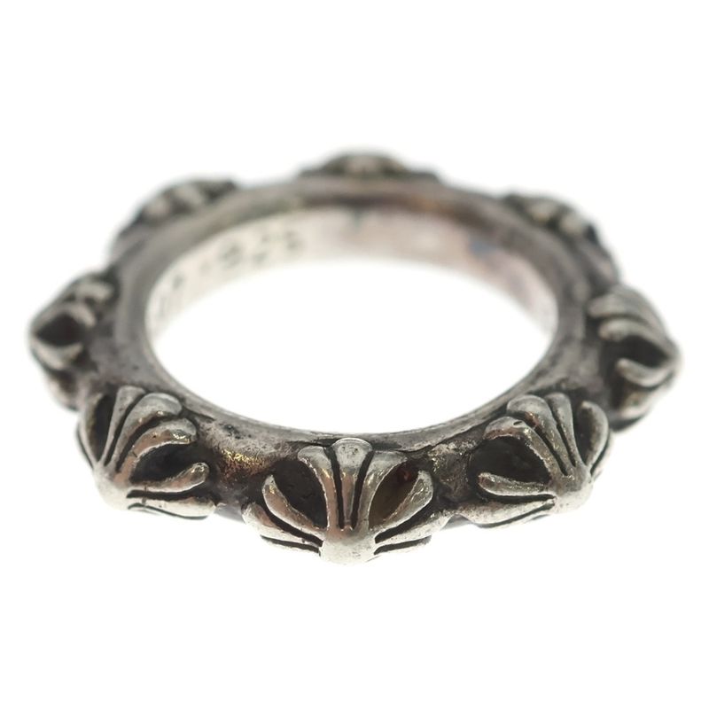 Chrome Hearts Cross Band Ring Silver