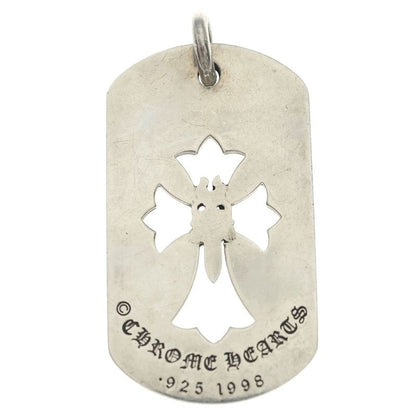 Chrome Hearts D Tag Lrg Ltd la Limited Large Dog Tag Necklace Top