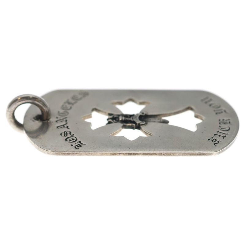 Chrome Hearts D Tag Lrg Ltd la Limited Large Dog Tag Necklace Top