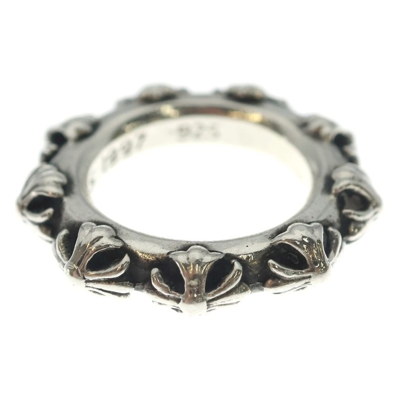 Chrome Hearts Cross Band Ring Silver